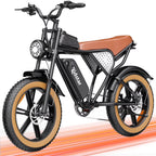 1500W Electric Mountain Bike 48V 20Ah, 20 inch Fat Tires, Shimano 7-Speed, Full Suspension - q20-1500w