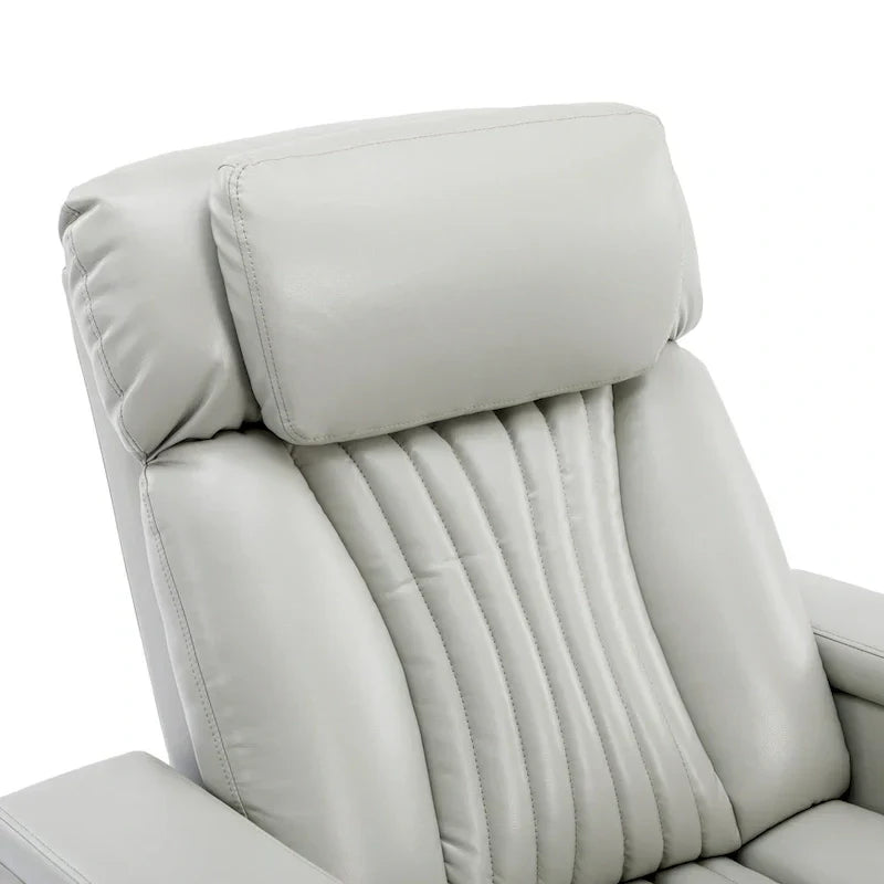 Power Home Theater Recliner Chair, 34.6 D x 38.2 W x 41.4 H, 110-160 Recline, 270 Swivel