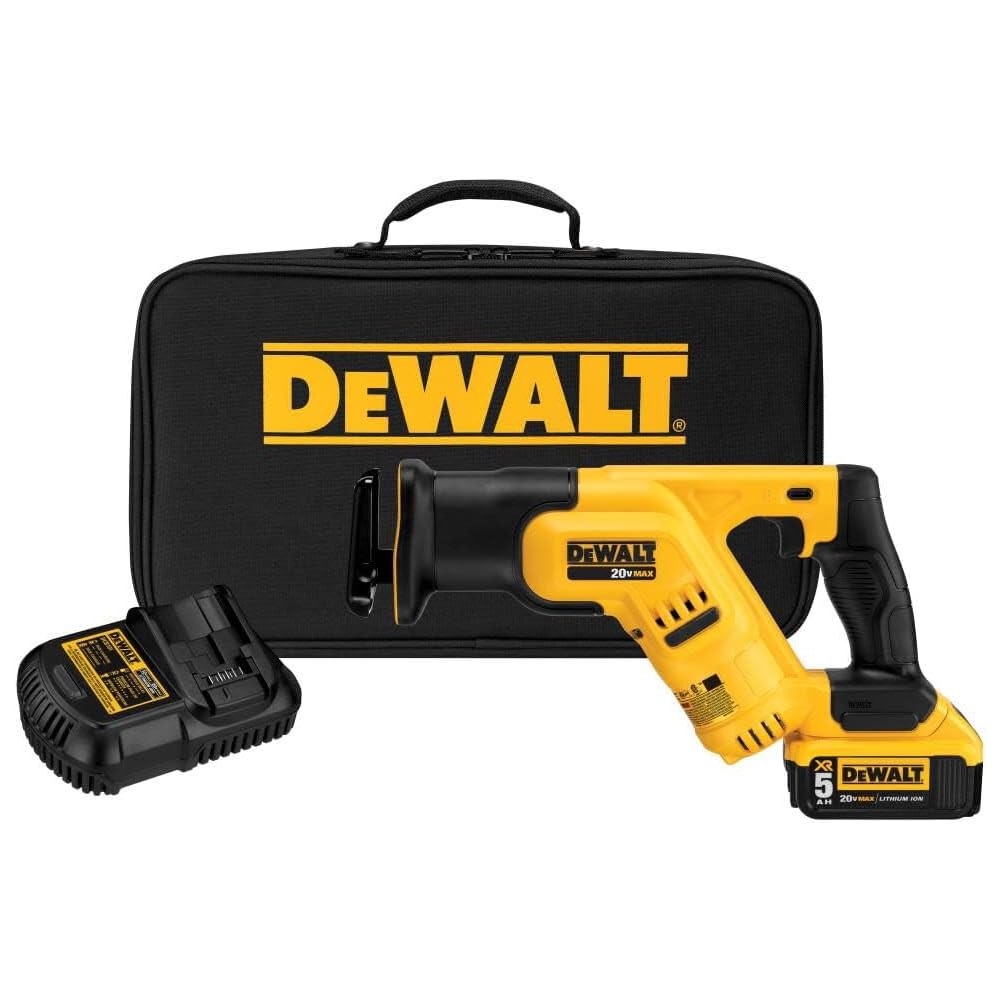DEWALT 20V MAX Cordless Reciprocating Saw Kit With 5 Amp-Hour Battery - DCS387P1