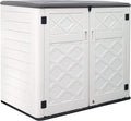 KINYING Horizontal Outdoor Storage Box, 48 Cu.ft, 53.2 in W x 34.3 in D x 47.1 in H