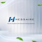 Hessaire Evaporative Air Cooler, 1300 CFM, 2-Speed Fan, 4.8-Gallon Tank, 53.4 dB, 500 Sq. Ft., White - MC18M