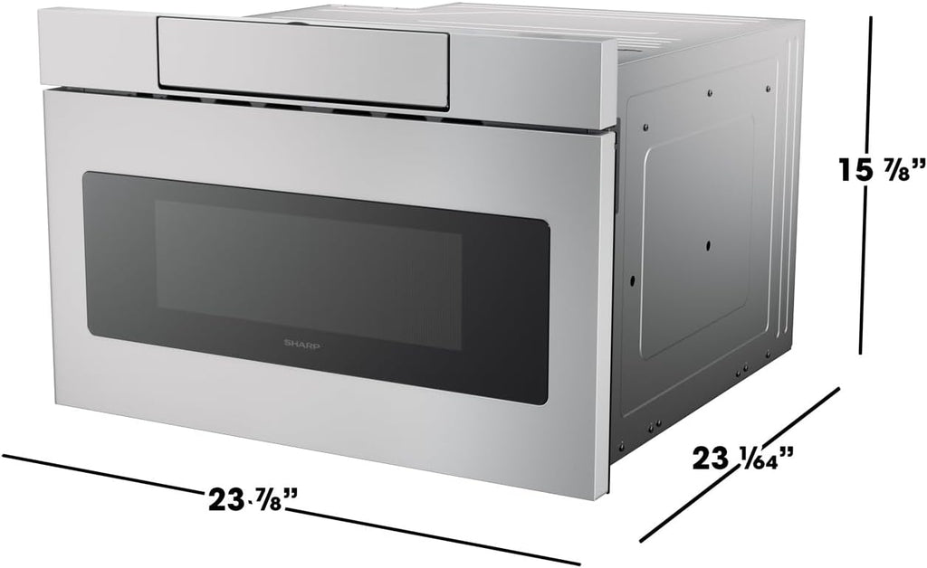 SHARP Microwave Drawer Oven, 24-inch, 1.2 Cubic Feet, 950 Watt - SMD2470ASY