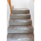Clear Vinyl Stair Tread Carpet Protectors, 24 Inch Wide x 8 Inch Deep, Set of 2