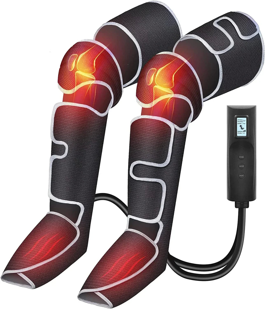 Comfier Air Compression Leg Massager With Heat, 19 Inches Calf / 27 Inches Thigh