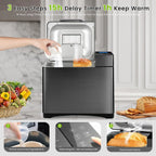 KBS Bread Machine, 710 Watts, 1, 1.5, 2 lb, Black