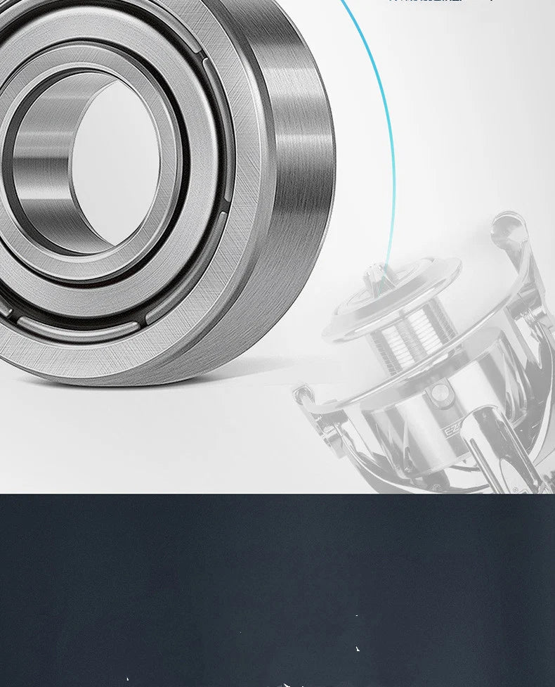 All-Metal Spinning Fishing Reel With Stainless Steel Bearings - SG1000/SG2000/SG3000/SG4000
