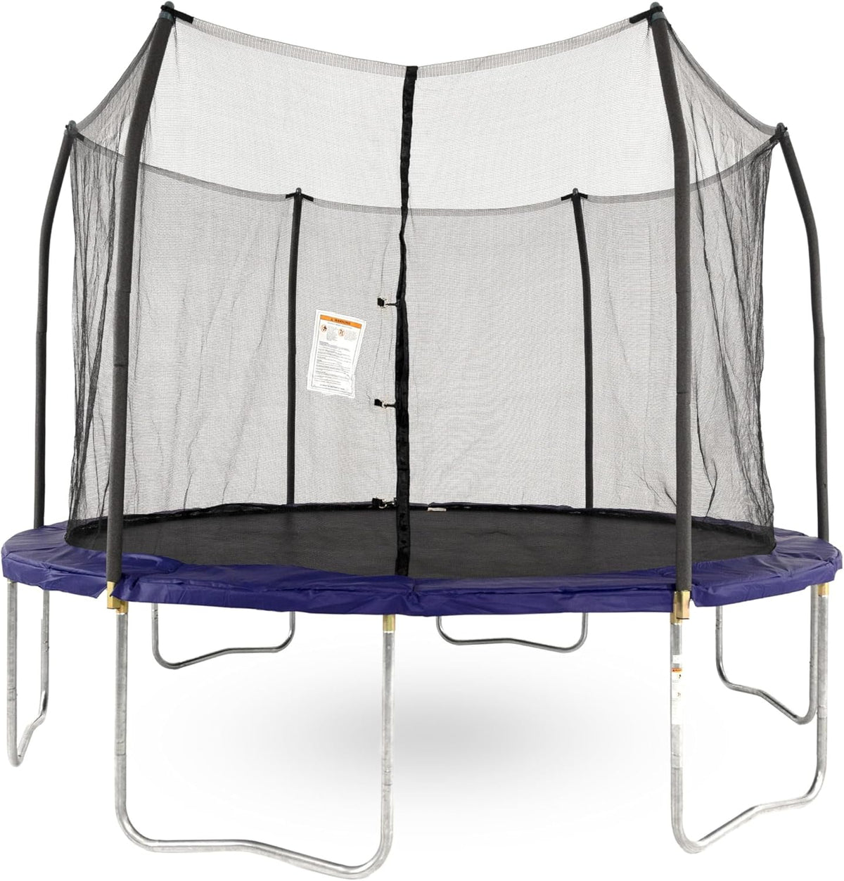 Round Trampoline With Enclosure And Spring Pad, 12-Foot, Blue