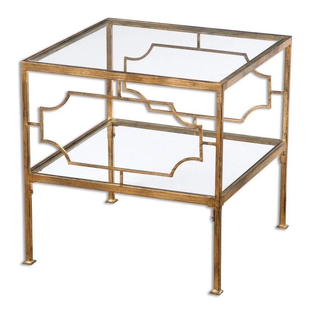 Bailey Street Home Cube Table 19 inch Wide By 19 inch Deep Clear Tempered Glass - 208-Bel-1874331