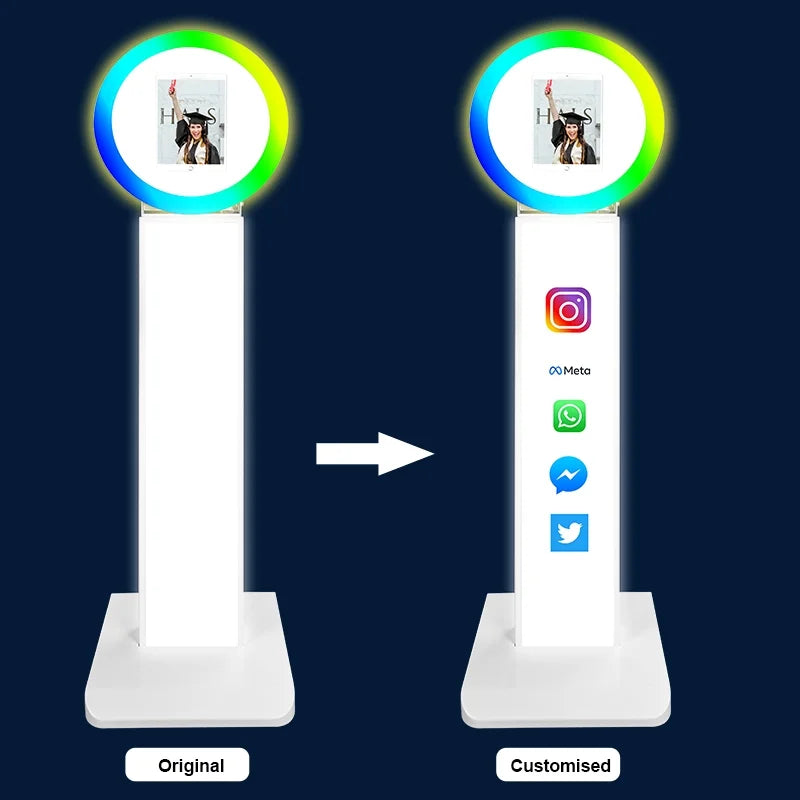 Automatic Selfie 12.9 Inch iPad Photo Booth Floor Stand