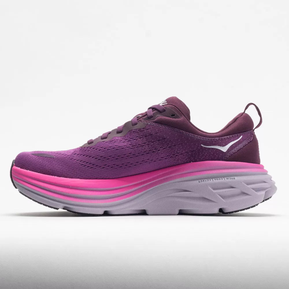 Women's Running Shoes Beautyberry/Grape Wine - Bondi 8