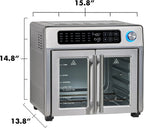 Emeril Lagasse French Door Air Fryer Toaster Oven Combo, 26-Quart, 24 Cooking Functions, Stainless Steel