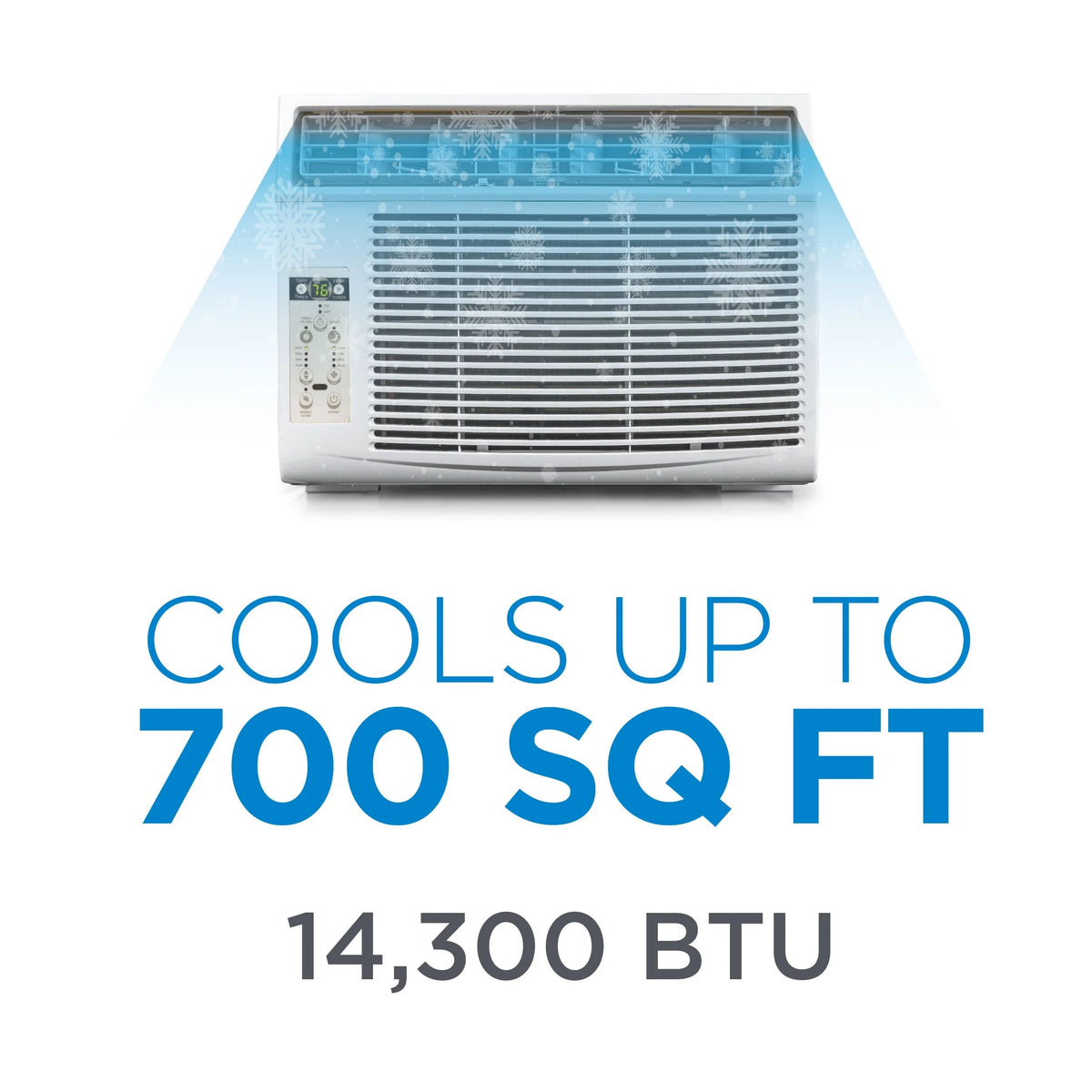COMMERCIAL COOL Window Air Conditioner 14,500 BTU, White - CWAM145W6C