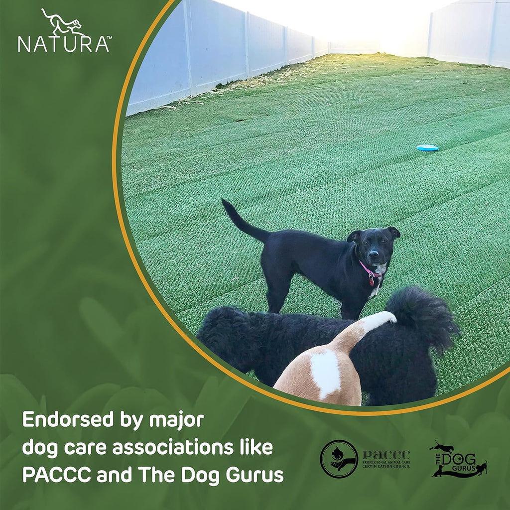 Natura PowerRun Outdoor Artificial Grass For Dogs, 3 ft. x 25 ft., Green - 10377011