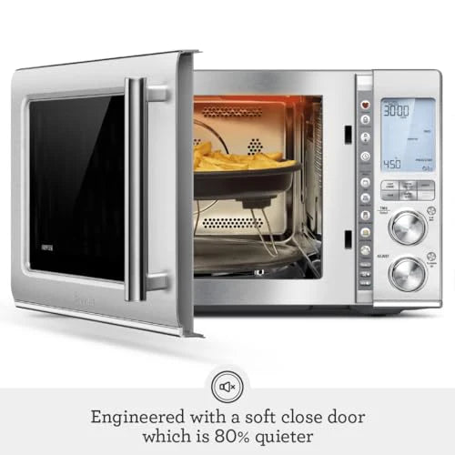 Breville Combi Wave 3 in 1 Microwave, 1.1 Cubic Feet, Black Stainless Steel - BMO870BST1BUS1