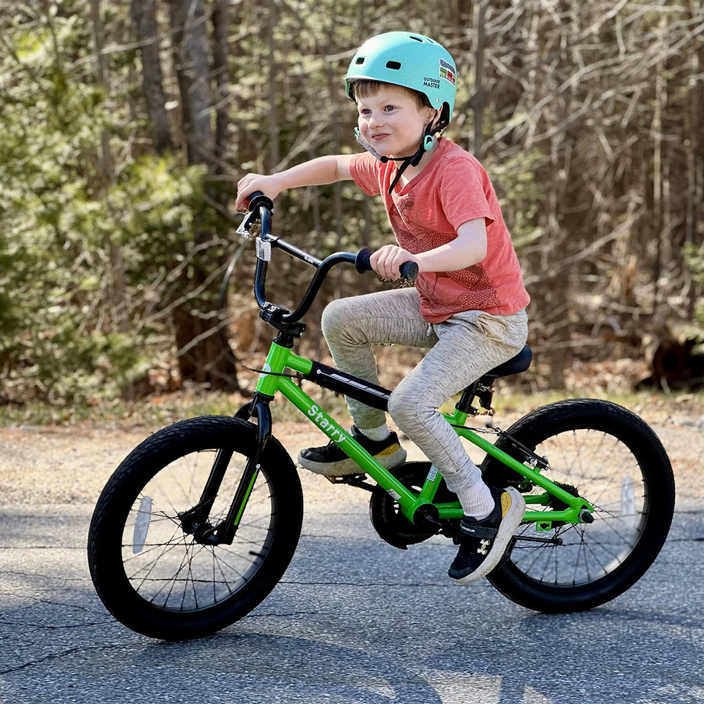 Glerc Kids BMX Style Bicycle 14 Inch Blue With Training Wheels And Coaster Brake