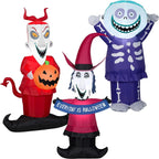 Gemmy Airblown Inflatable Disney Lock, Shock And Barrel Halloween Decoration, 48.03 in x 11.42 in x 23.23 in
