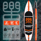 FunWater Inflatable Stand Up Paddle Board, 11 ft x 32 in x 6 in - SUP Paddle Accessories
