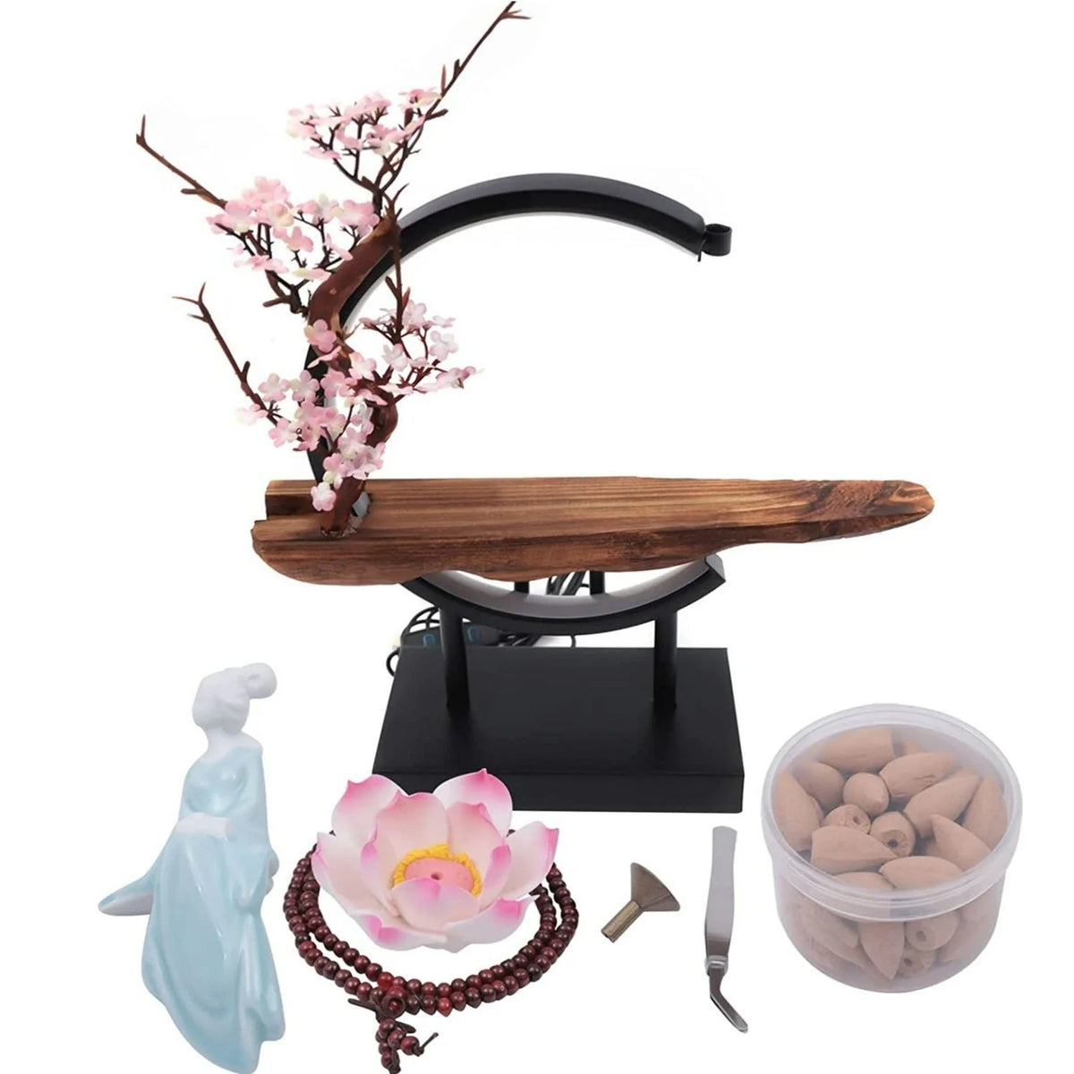 Buddha Backflow Incense Waterfall Burner - Ceramic Decoration