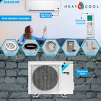 Daikin Ductless Mini-Split Air Conditioner 18000 BTU 18 SEER2 R32 - FTXC18AXVJU/RXC18AXVJU