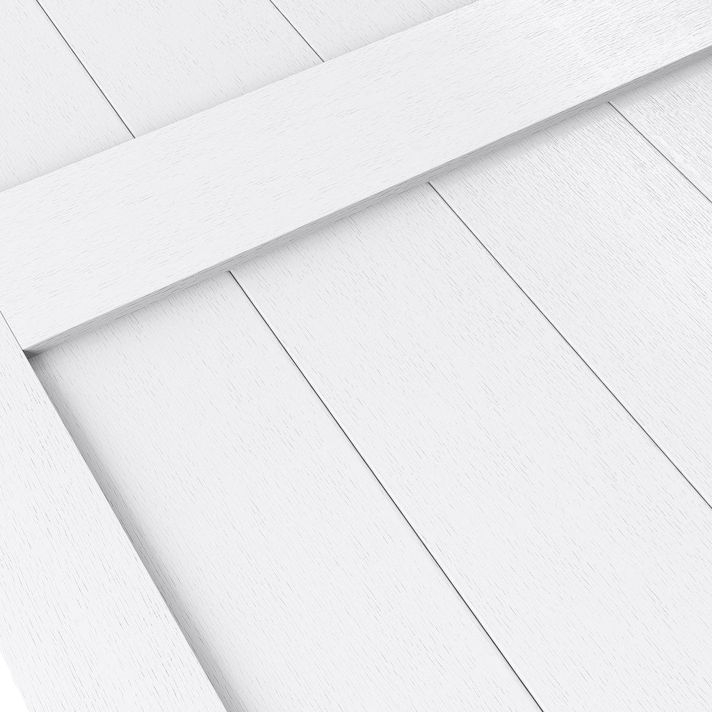 Uforic Sliding Barn Door With Hardware Kit, 48 x 84 in, Gray