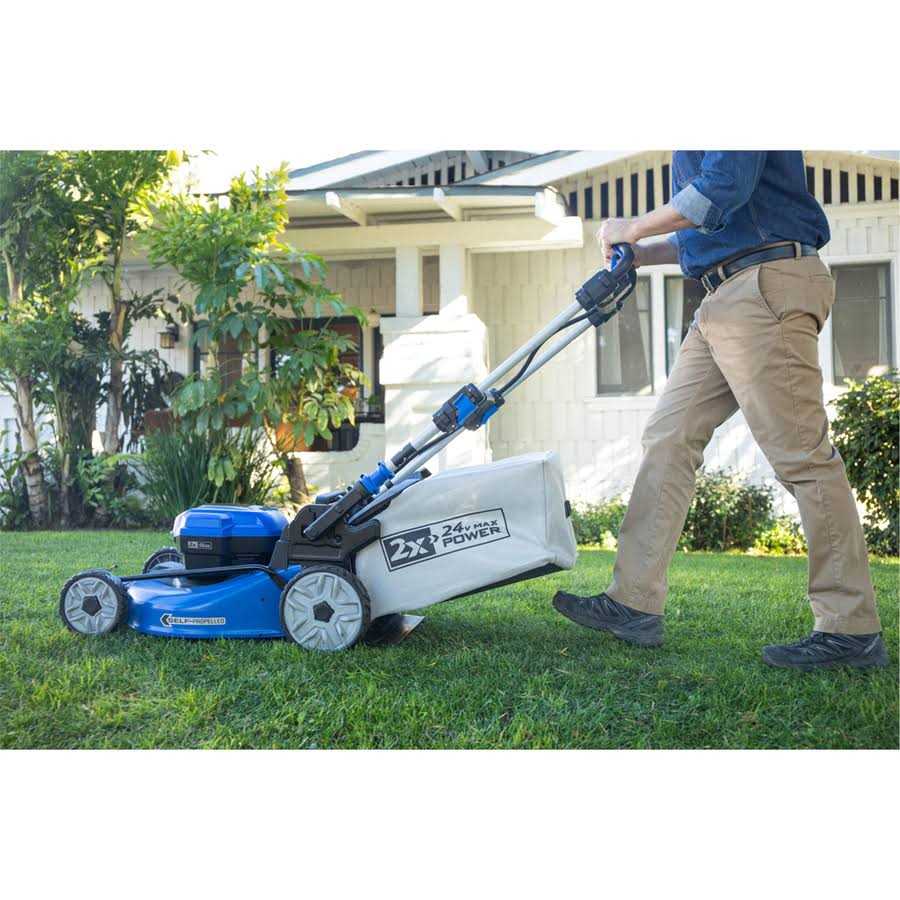 Kobalt Cordless Self-Propelled Lawn Mower, 2x24-Volt 20-in 5 Ah - KLMS 2524A-03