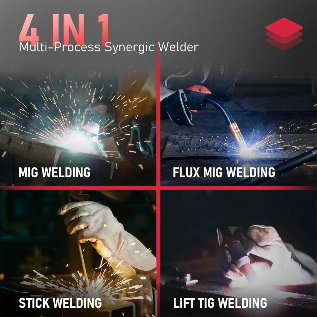 YESWELDER Flux Core MIG/Lift TIG/Stick Welder, 135 Amp, 110V - FLUX-135PRO