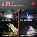 YESWELDER Flux Core MIG/Lift TIG/Stick Welder, 135 Amp, 110V - FLUX-135PRO