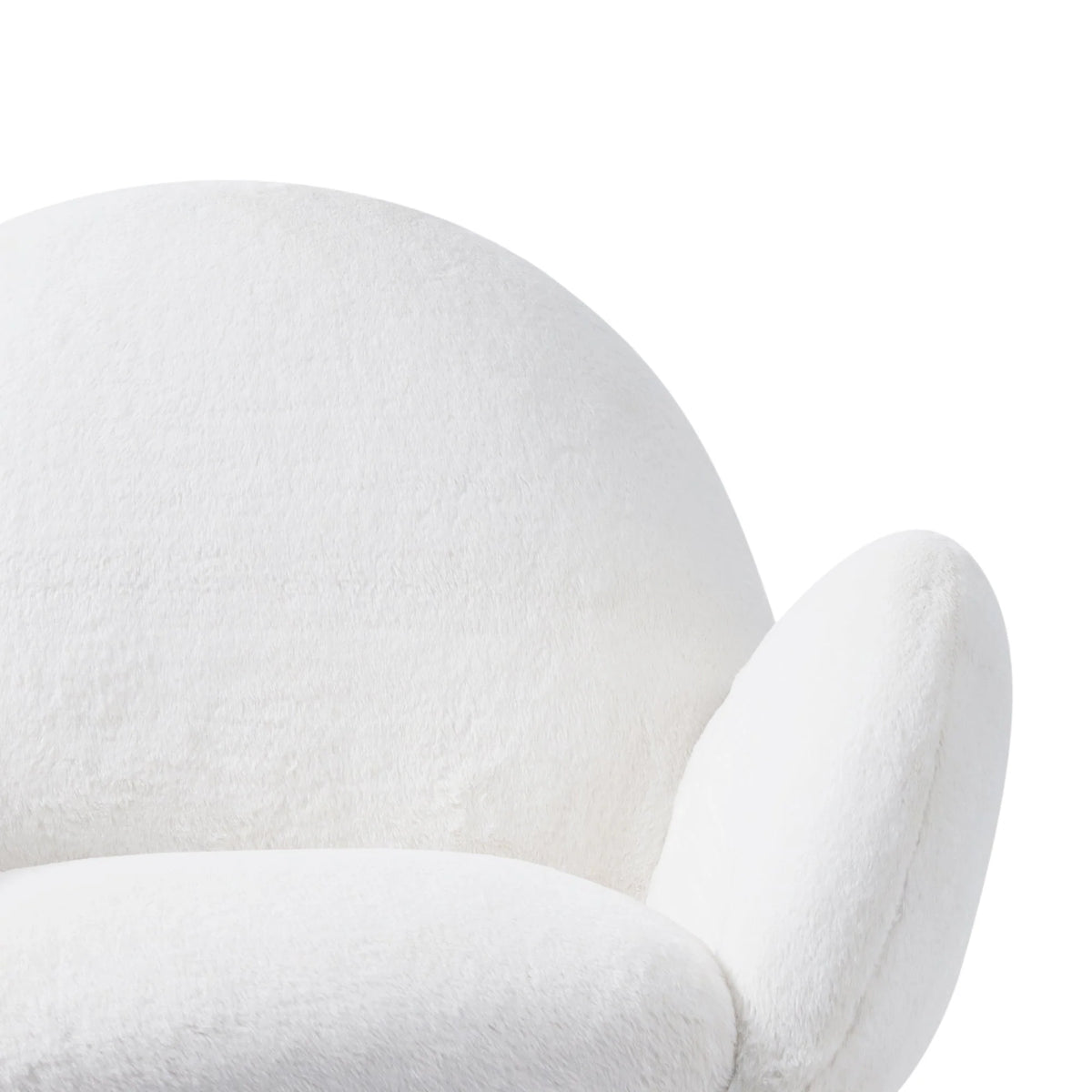 Beech Frame Upholstered Armchair With Polypropylene/Olefin Upholstery - White