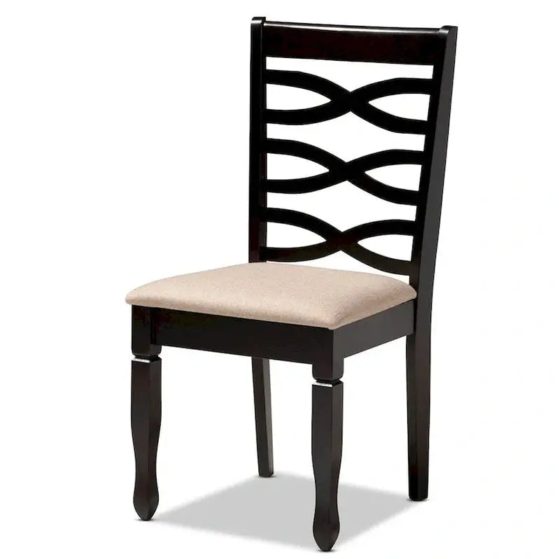 Contemporary Dining Chair Set, 4-Piece, 37.4 x 17.7 x 20.5 inches