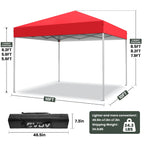 GVDV 10x10 ft Easy Pop Up Outdoor Canopy Tent - Blue