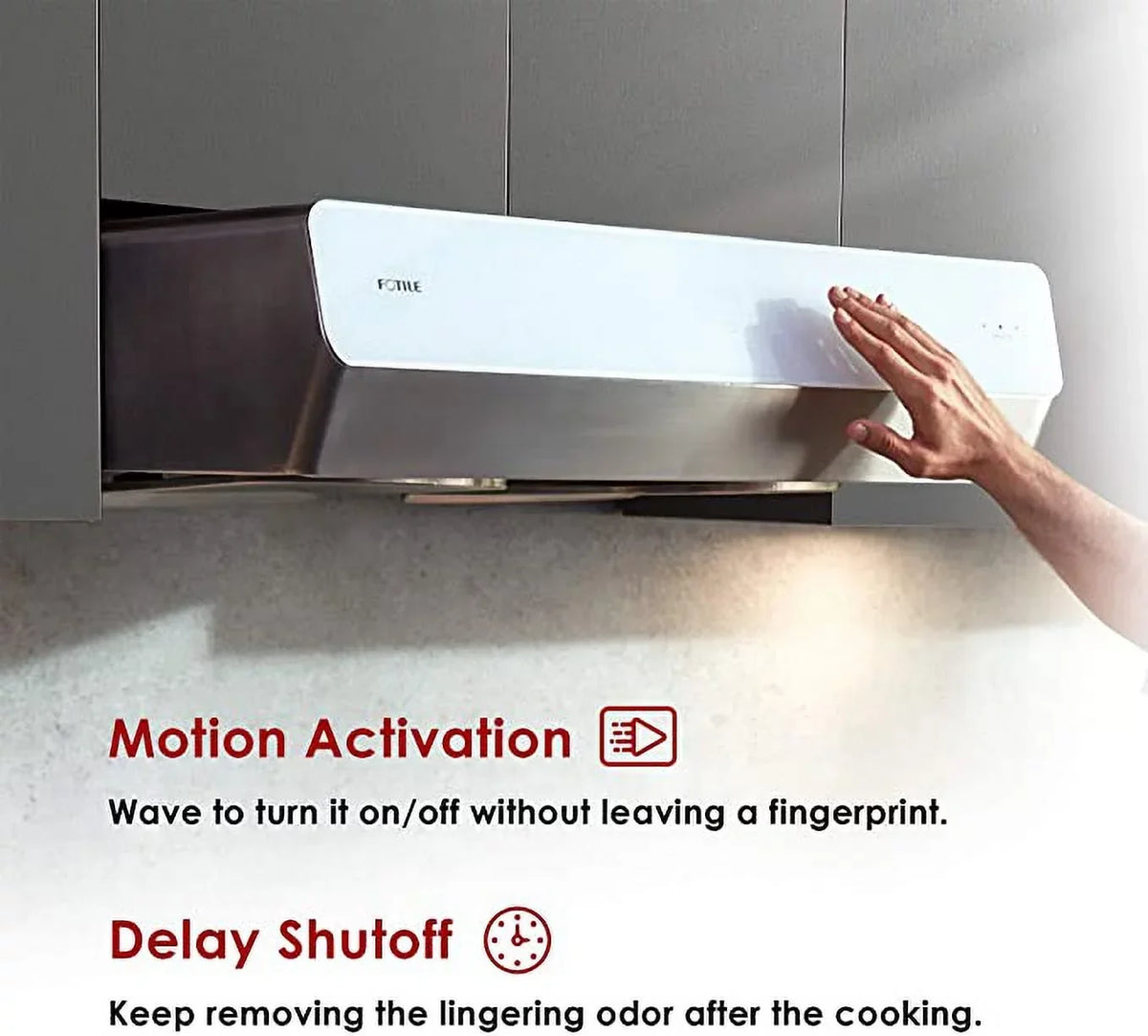 FOTILE Pixie Air Series Slim Line Under-Cabinet Range Hood With WhisPower Motors And Capture-Shield Technology - UQG3002