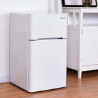3.2 Cu. Ft. 2-Door Compact Refrigerator With Freezer - Black, Gray Or White
