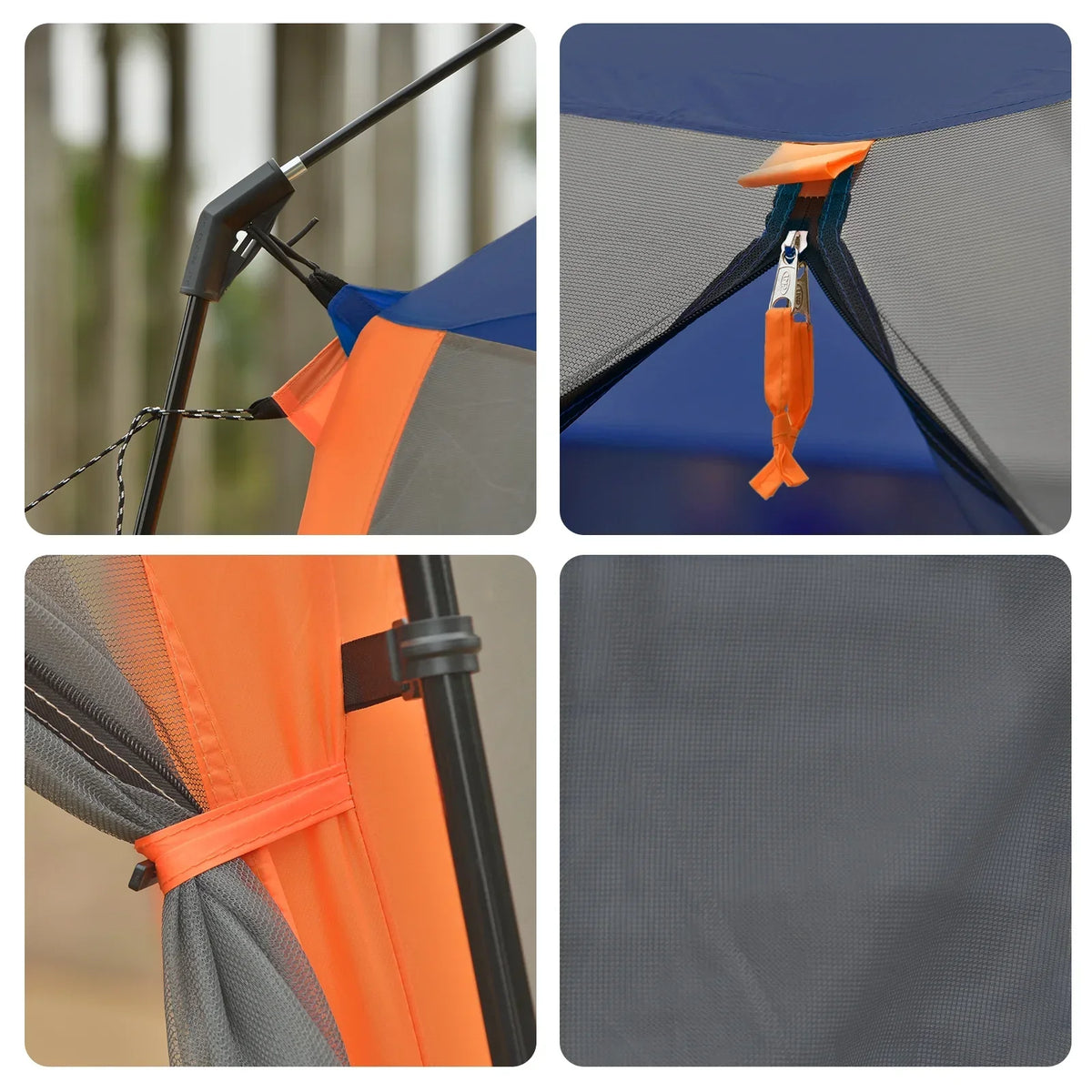 CAMPROS Screen House Canopy Tent, Blue, 12' x 10', 90in Center Height