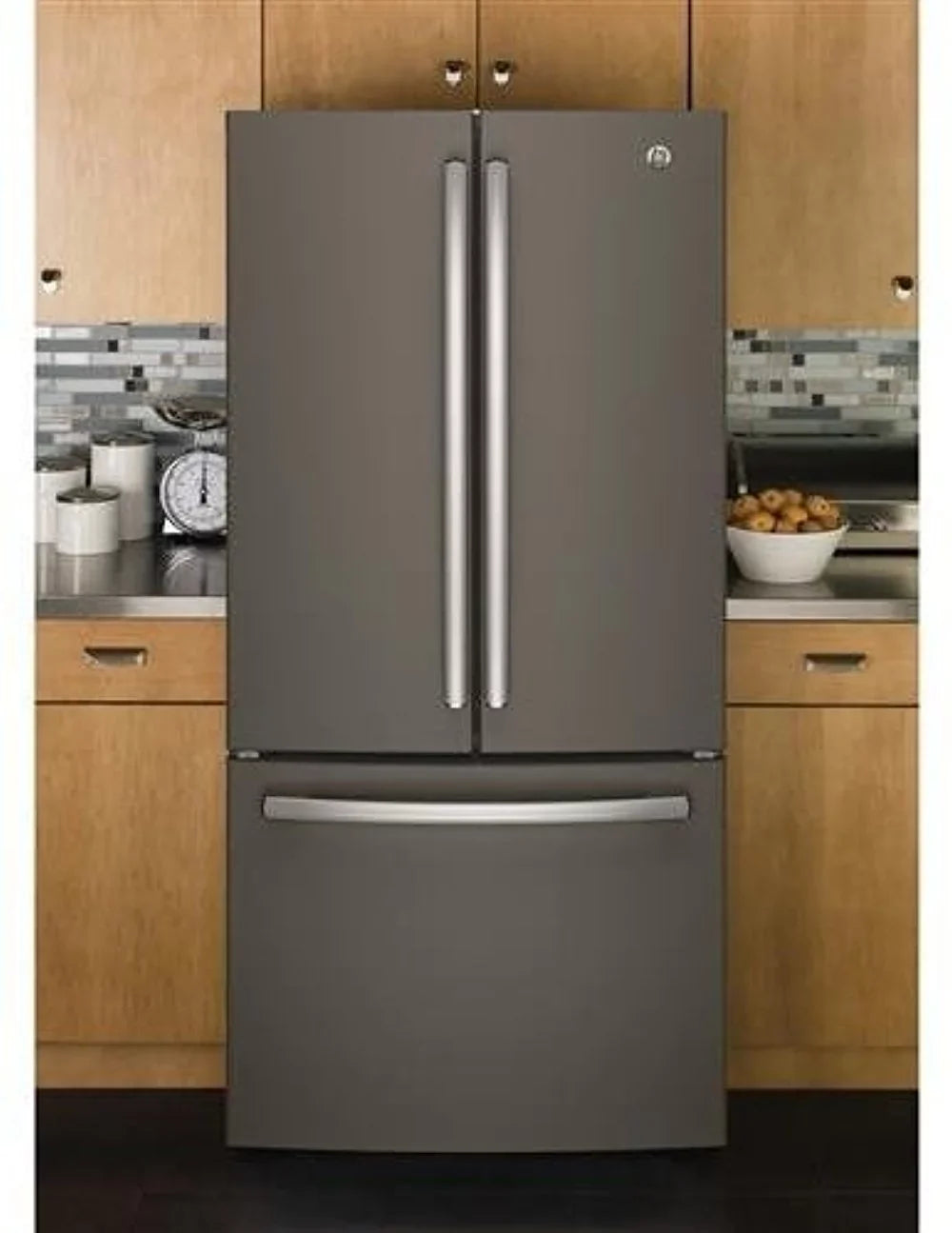 GE Appliances French Door Freestanding Refrigerator, White - GWE19JMLES