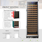 Lanbo 165 Bottle Built-In Black Single Zone Wine Cooler, 24 inch Width - LW177S