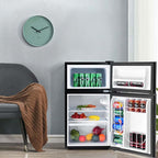 3.2 Cu. Ft. 2-Door Compact Refrigerator With Freezer - Black, Gray Or White