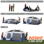 Ozark Trail 10-Person Lighted Instant Cabin Tent, 14' x 10', 40 lbs - 30711
