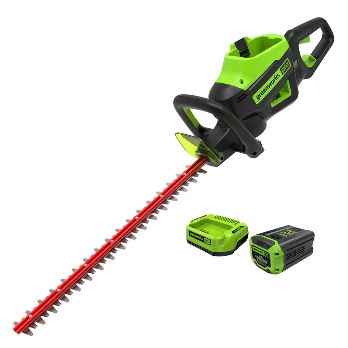 Greenworks Cordless Battery Hedge Trimmer 60V 26 inch With 2.0Ah Battery & Charger