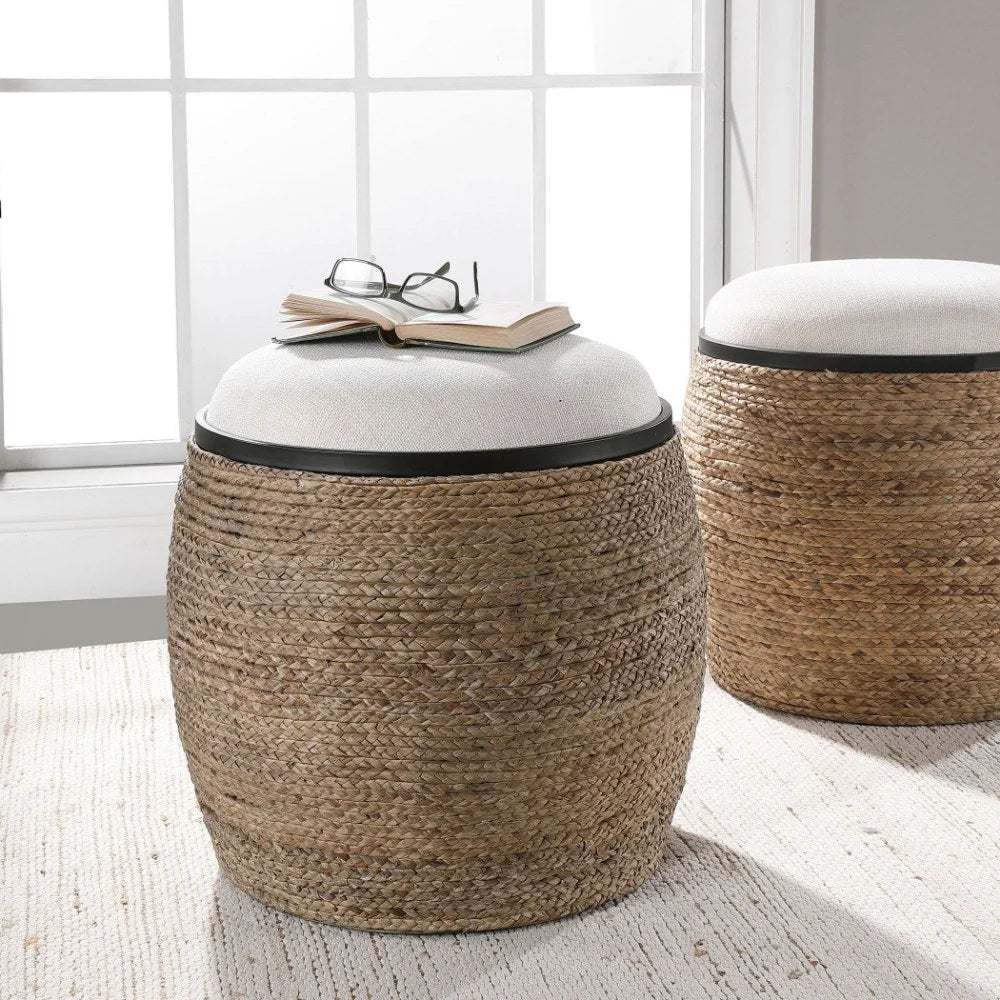 Bailey Street Home 19 inch Accent Stool - 208-Bel-4261658