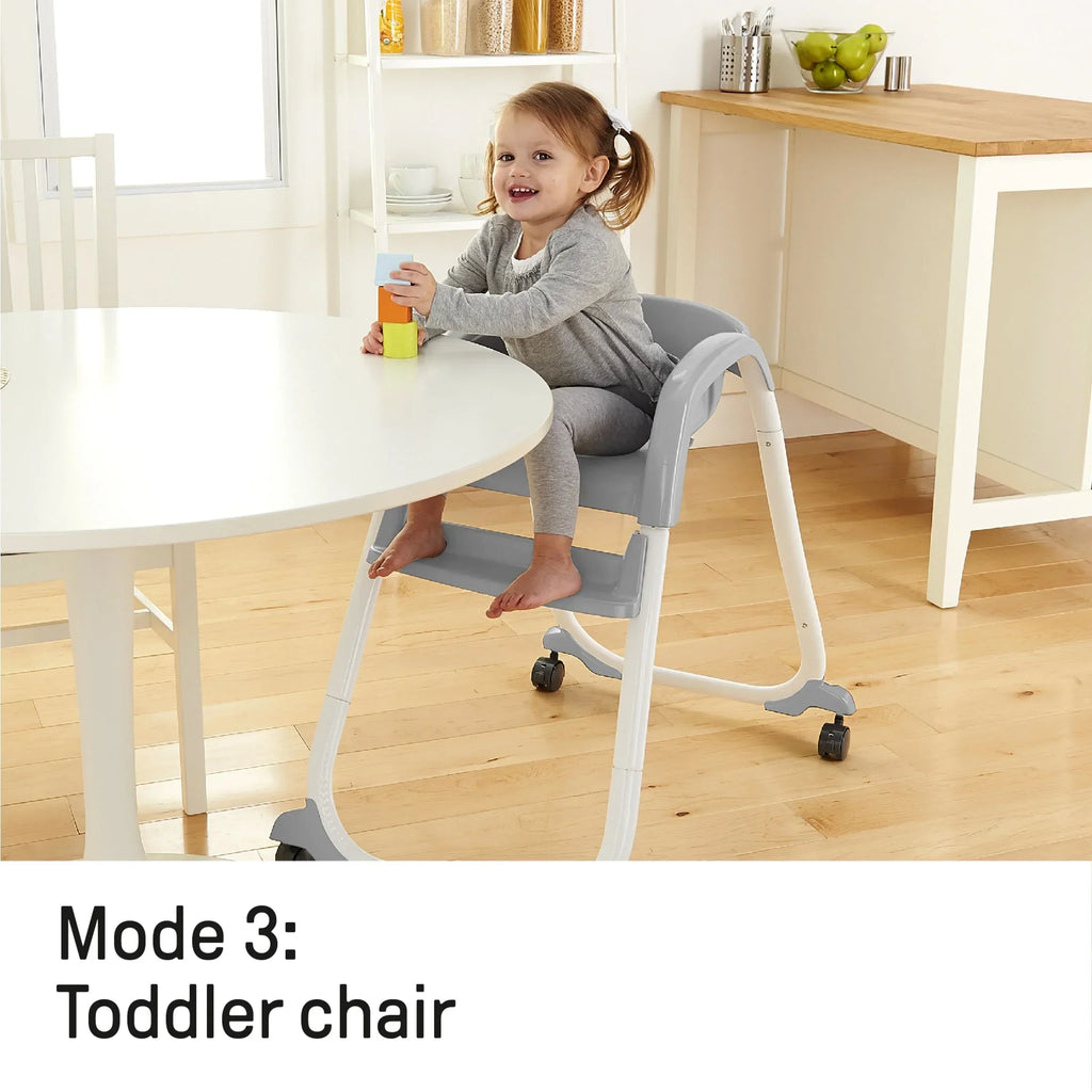 Ingenuity SmartClean Trio Elite 3-in-1 Convertible High Chair, Toddler Chair, And Booster Seat - Slate
