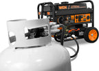 WEN Dual Fuel Portable Generator 4750-Watt 120V/240V With Wheel Kit And Electric Start - DF475T