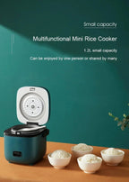 1.2L Mini Electric Rice Cooker, Blue