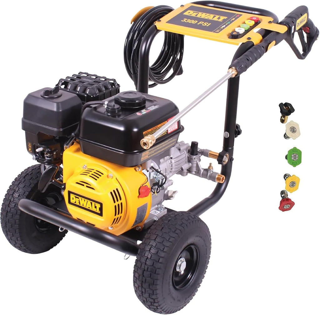 DeWalt Gas Pressure Washer 3300 PSI 2.4 GPM With 25-ft Hose And 5 Nozzles - DXPW3300-S