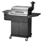 ZPG-600D3E 8-in-1 Pellet Grill & Smoker, 572 sq. in., Porcelain-Coated Steel, Smoke Color
