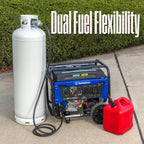 Westinghouse Dual Fuel Portable Generator, 12500 Watt, Gas And Propane, Remote Electric Start, Transfer Switch Ready