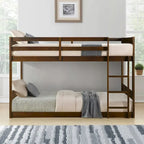 Delphia Twin Over Twin Low Profile Bunk Bed - 77.33 L x 42.25 D x 51.5 H