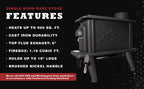 Cleveland Iron Works Wood Stove, 900 Sq. Ft. - Single Burn Rate