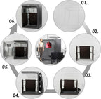 Portable 2-Person Infrared Sauna Tent With 2 Foldable Chairs, Remote Control, 1600 Watt, 140 Fahrenheit