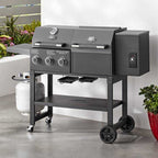 Expert Grill 3 Burner Gas Grill And Pellet Smoker Combo