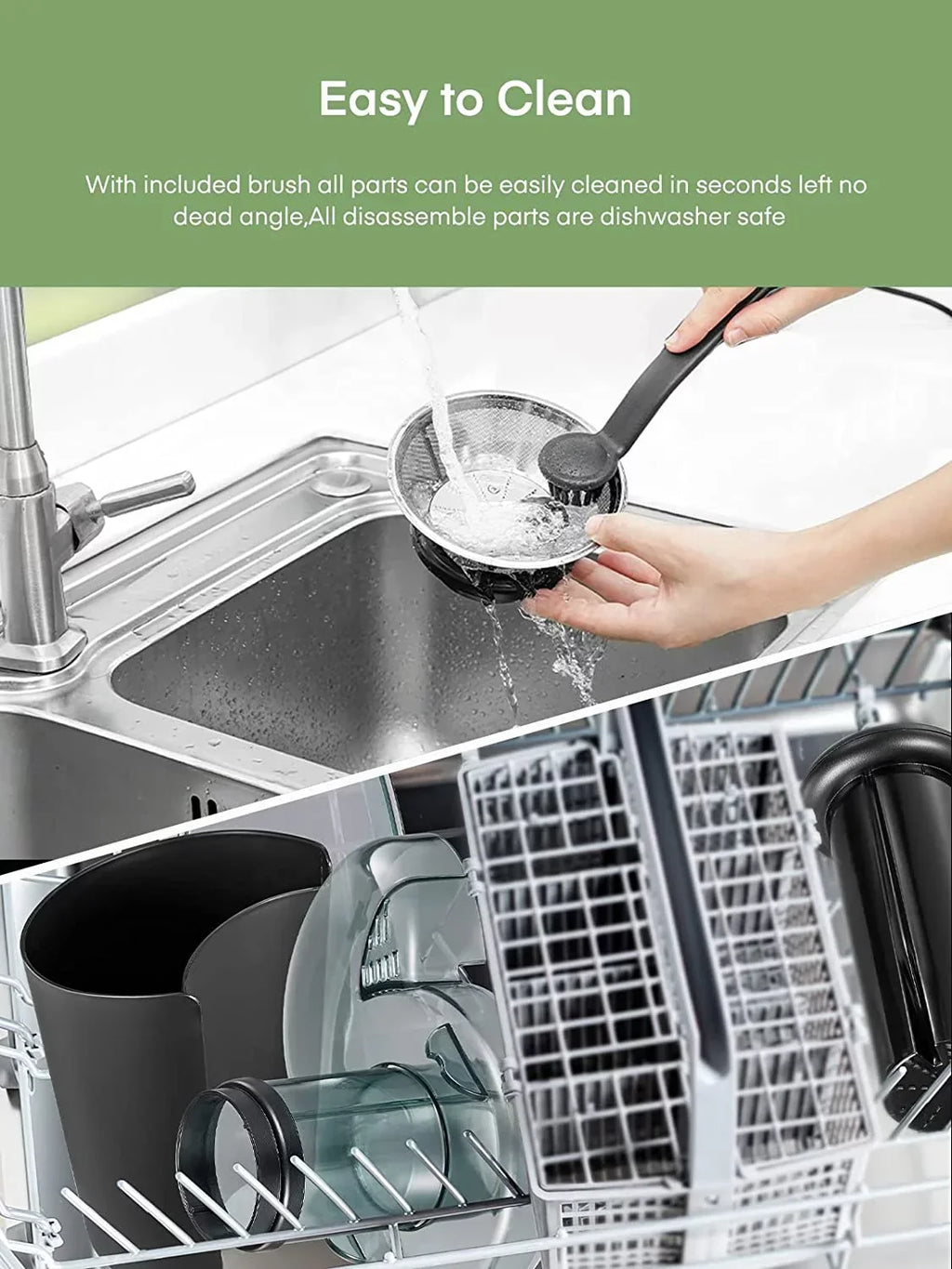 Juilist Centrifugal Juicer Machine, 800W, 3 Inch Feed Chute, Dual Speeds - Anti-Drip